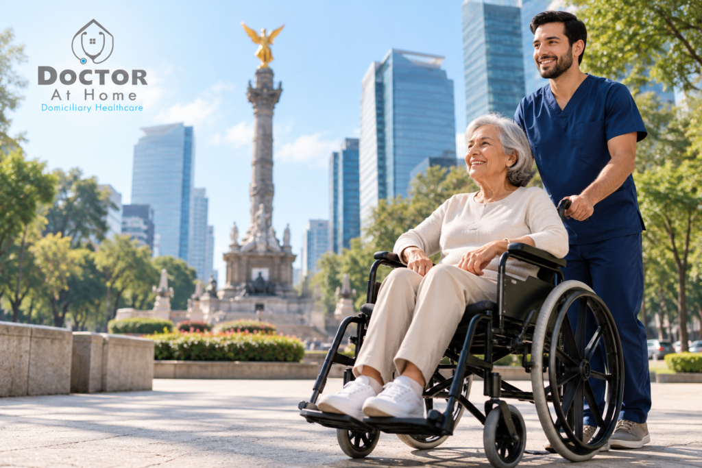 Wheelchair rental in Mexico City with mobility assistance – Doctor At Home México